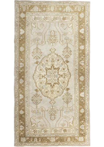Balay Kahverengi El Dokuma Yün Halı 117X222 cm