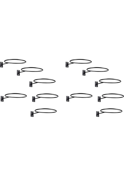 12 Paket Duvara Montaj Topu Ekran Topu Depolama Topu Raf Topu Tutucu Basketbol Futbol Voleybol Futbol (Yurt Dışından)