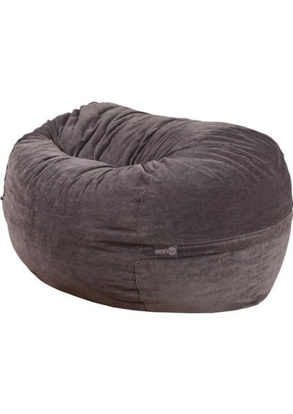 Enn Pouf Medium Saf Gri Puf