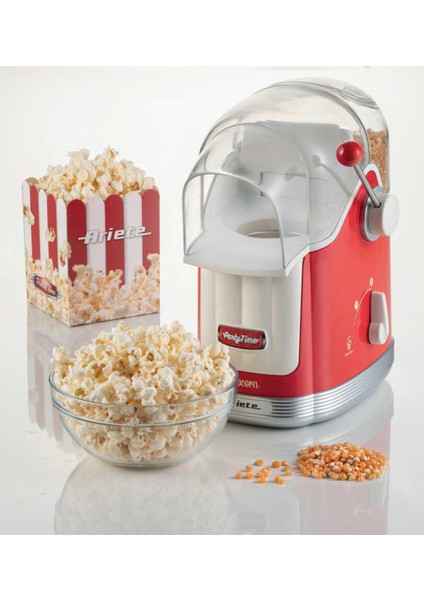 Party Time Kırmızı Popcorn Makinesi