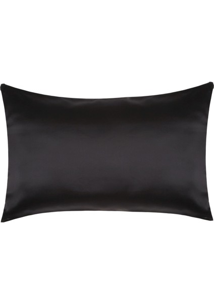 Siyah %100 Ipek Yastık Kılıfı 50 x 70 cm