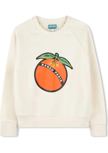 Bej Çocuk Sweatshirt