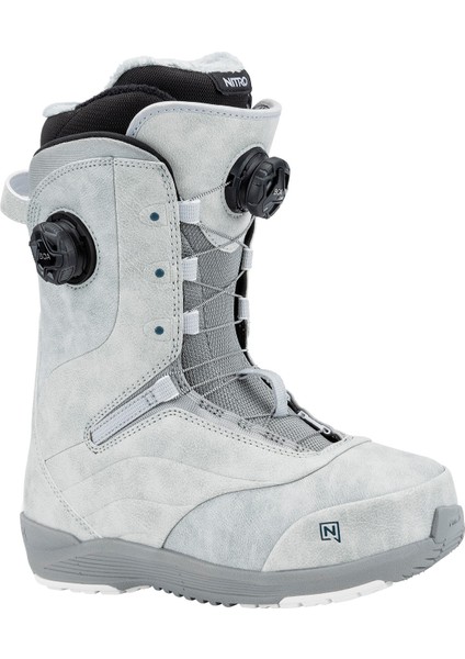 Crown Double Boa Gri Kadın Snowboard Botu