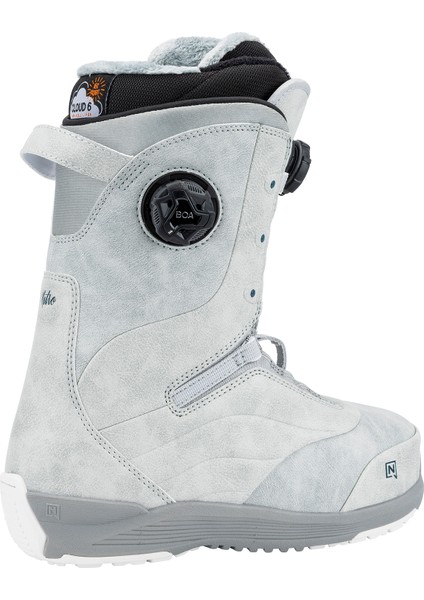 Crown Double Boa Gri Kadın Snowboard Botu