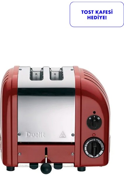 Classic Seri Kırmızı 2 Hazneli Ekmek Kızartma Makinesi