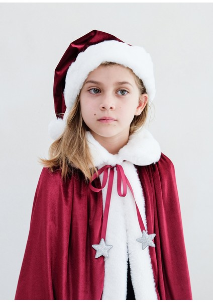 Santa Kırmızı Grogren Kurdeleli Pelerin indirimleri