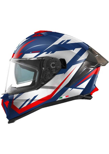 Sw 865 Atos Blue White Red Kask