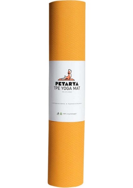 Refresh Series 6 mm Turuncu Tpe Kaydırmaz Yoga Matı