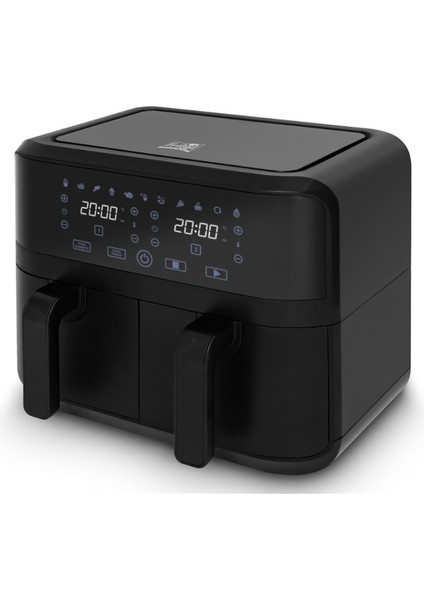 Snacktastic 8180 Duo Çift Hazneli Siyah Airfryer 2x4.5l modelleri