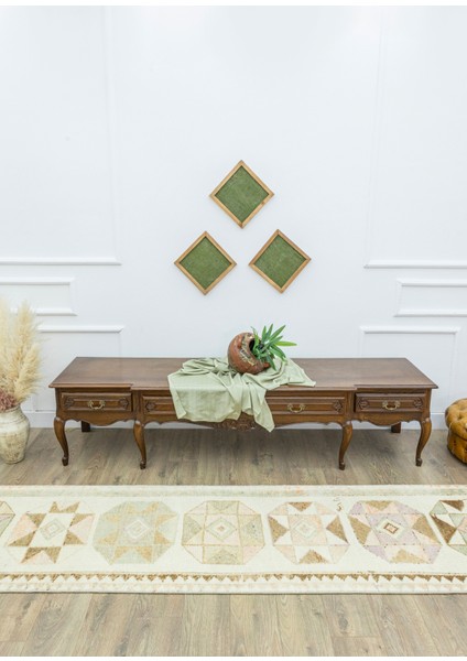 Meshed El Dokuma Yün Herki Krem Yolluk 79X397 cm fiyatları