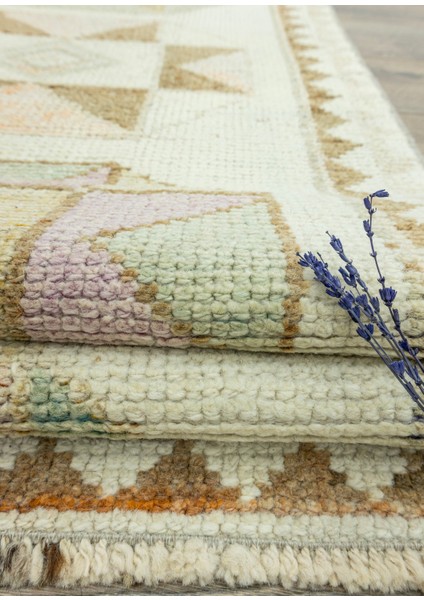 Meshed El Dokuma Yün Herki Krem Yolluk 79X397 cm fırsatları