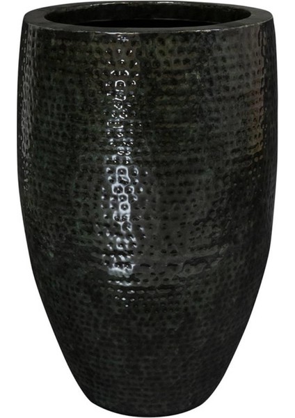 Thom Metal Siyah Saksı 44 cm