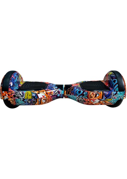 Bluetooth Hoparlörlü Akıllı Dengeli Turuncu Grafiti Desenli Hoverboard modelleri