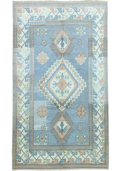Larache Geometrik Tasarımlı Mavi Halı 171X295 cm