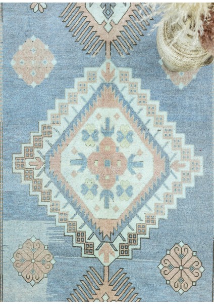 Larache Geometrik Tasarımlı Mavi Halı 171X295 cm modelleri