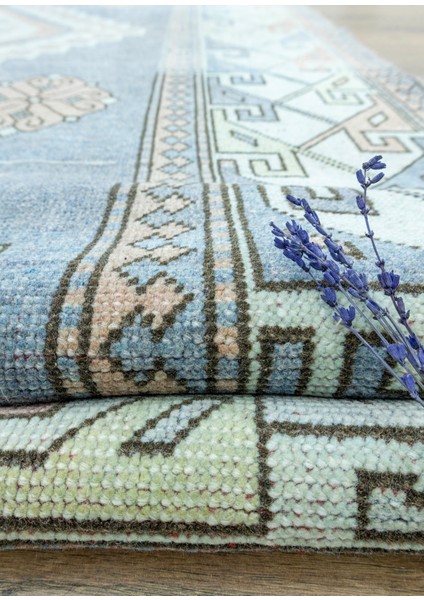 Larache Geometrik Tasarımlı Mavi Halı 171X295 cm fırsatları