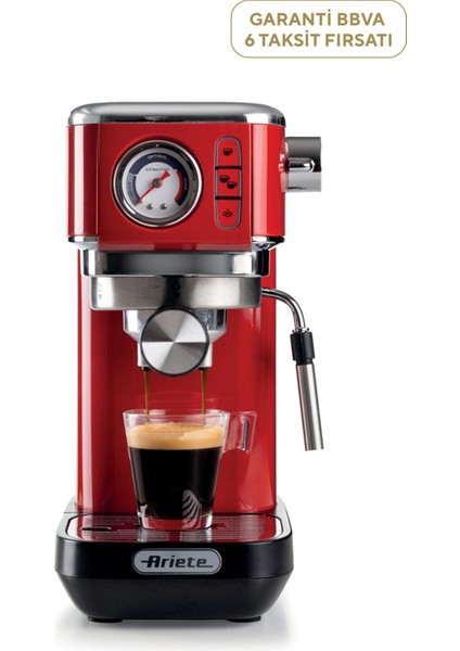 Moderna Kırmızı Espresso Slim Kahve Makinesi