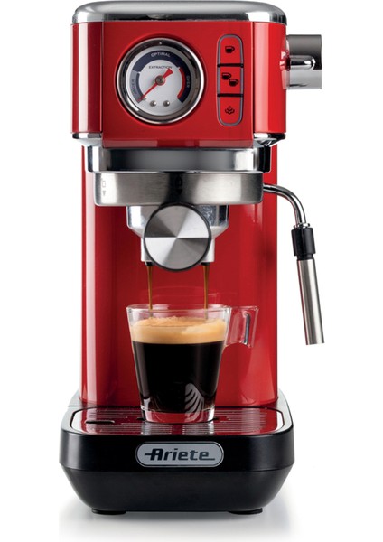 Moderna Kırmızı Espresso Slim Kahve Makinesi