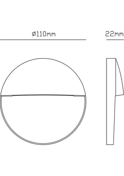 Baker Kahverengi Dış Mekan Aplik 11 cm