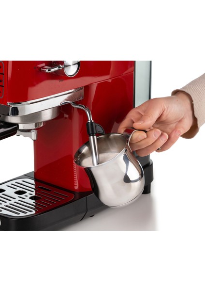 Moderna Kırmızı Espresso Slim Kahve Makinesi