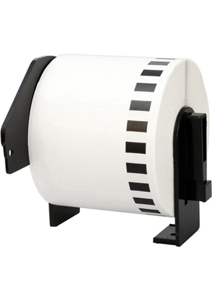 Doldurulabilir 62MM x 30.48M Sürekli Beyaz Uzunlukta Kağıt Bant Etiketleri ile DK22205 Için 5 Rulo Uyumlu (Yurt Dışından)