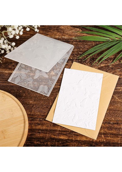 3D Kabartma Klasörü, Dokulu Çiçek Yaprak Kelebek Şablonu, Kart Yapımı Scrapbook Kağıt El Sanatları Için (Yurt Dışından)