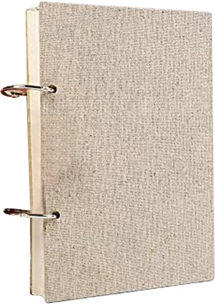 Retro Spiral Eskiz Defteri Keten Sert Kapak 120 Sayfa 160 Gsm Kalın Yeniden Doldurulabilir Gevşek Yapraklı Defter Sert Kapak (32K) (Yurt Dışından)