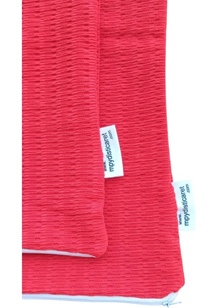 Kırmızı Kırlent Kılıfı (2 Adet) , 40 x 40 cm Kumaş Kırlent Kılıfı, modelleri