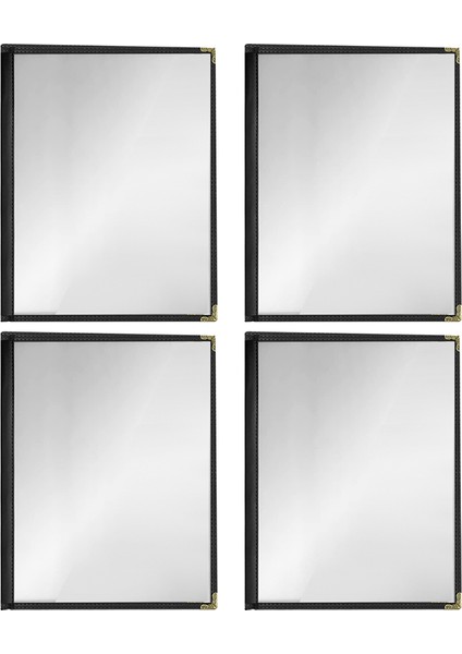 12 Paket Kafe Tarzı Menü Kapağı, Çift Kenar, Kristal Berraklığında Vinil (Siyah, 2 Sayfa/4 Görüntüleme - 8,5 Inç x 11 Inç) (Yurt Dışından) fiyatları