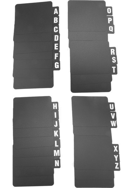 78 Adet Vinil Plak Bölücüler DVD Alfabetik Az Düzenleyici Alfabe ile (Yurt Dışından) fiyatları