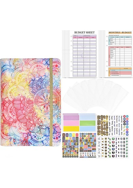 Set A6 Bütçe Klasörü, Fermuarlı Zarflı Klasör, Para Planlayıcı Klasörü, Nakit Için Para Düzenleyici, Klasör, C (Yurt Dışından)
