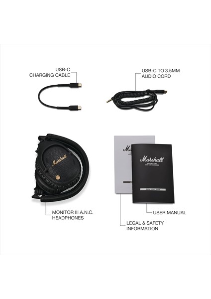 Monitor Iıı Anc Siyah Kulak Üstü Bluetooth Kulaklık