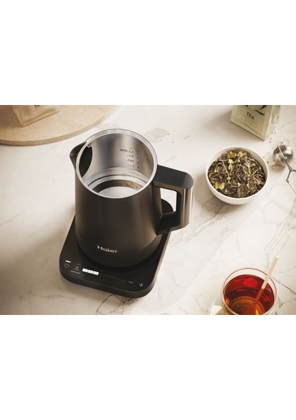 HKE5A 011 Siyah Paslanmaz Çelik Kettle Su Isıtıcısı