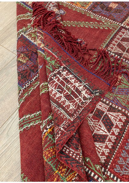 Klark Bordo El Dokuma Kilim 144X196 cm