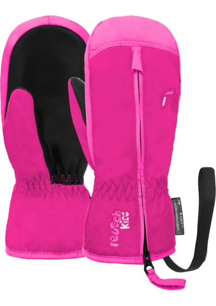 Ben Mitten Pembe Unisex Çocuk Kayak Eldiveni