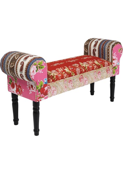 Wing Patchwork Kırmızı Bench