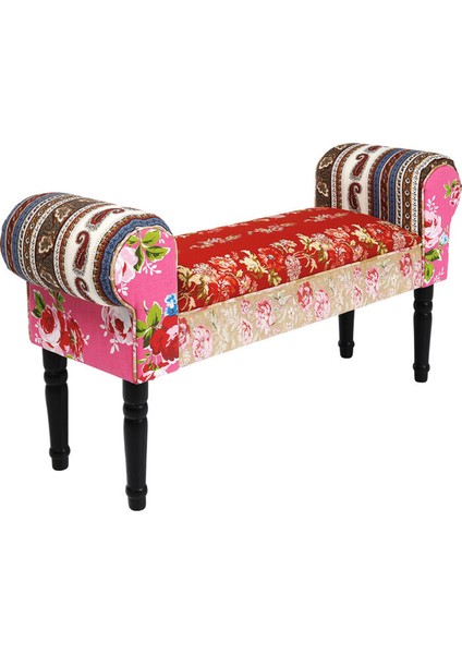 Wing Patchwork Kırmızı Bench