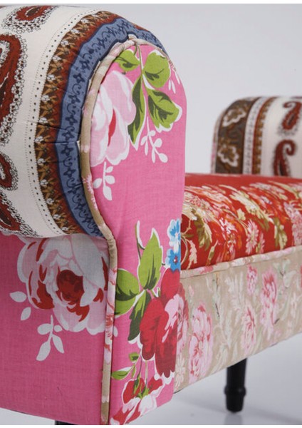 Wing Patchwork Kırmızı Bench