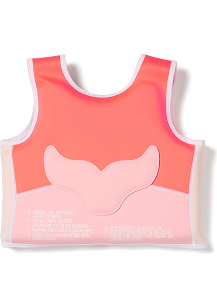 Melody The Mermaid Pembe Çocuk Yüzme Yeleği 3-6