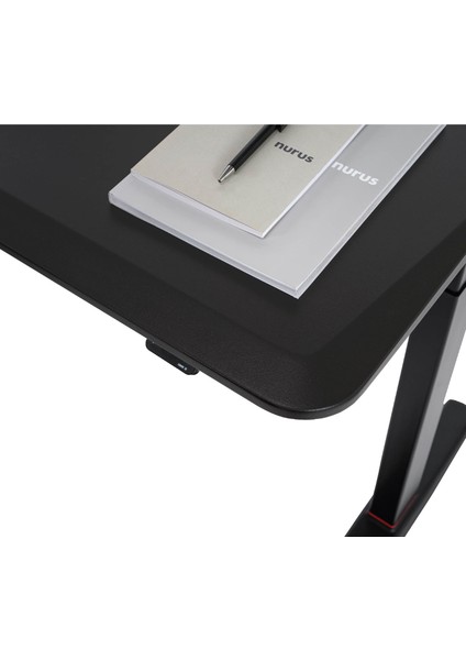 U-Do Sit&stand Yükseklik Ayarlı Hafızalı Bluetooth Kumandalı Siyah Çalışma Masası
