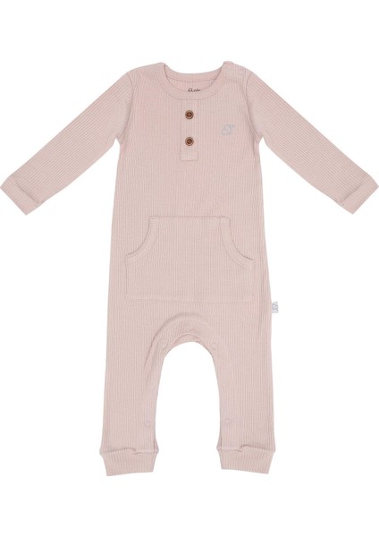 Modal Kumaş Pembe Bebek ve Çocuk Tulum