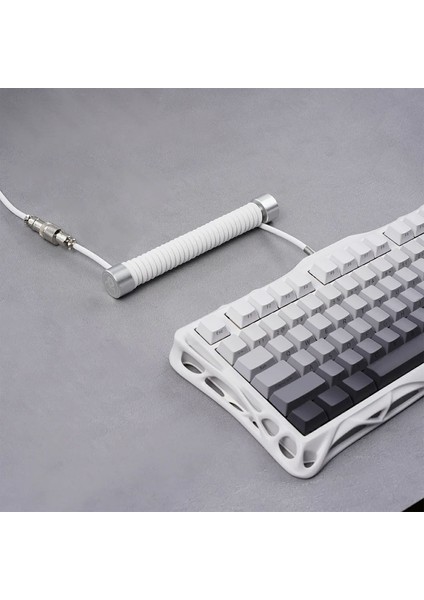 Sarmal Aviator USB To Type-C Beyaz Mekanik Klavye Uyumlu Oyuncu Kablosu