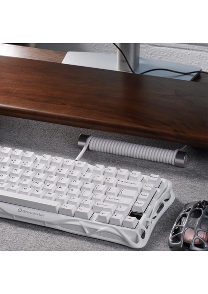 Sarmal Aviator USB To Type-C Beyaz Mekanik Klavye Uyumlu Oyuncu Kablosu