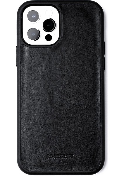 iPhone 14 Plus Siyah Deri Kılıf