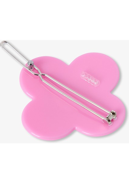 Pembe Çiçekli Kız Çocuk Klips Toka