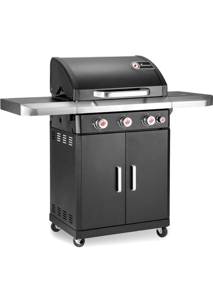 Rexon 3.1 Outdoor Siyah Gazlı Barbekü