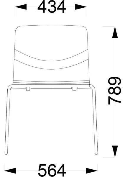 Eon Gri Metal Sandalye