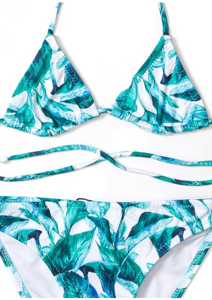 Maldive Beyaz Kız Çocuk Bikini Takımı modelleri