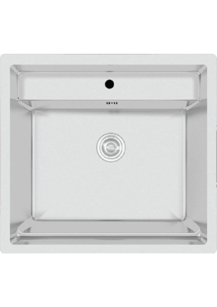Poli 6301 Pvd Inox Tek Gözlü 51X58 cm Paslanmaz Çelik Mutfak Eviyesi