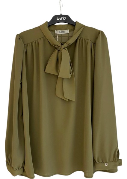 Kadın Ön Bağlama Detaylı Gömlek Tunik 25YT303